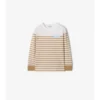Long-Sleeve Logo Stripe  Cotton Top