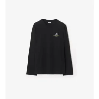 Long-Sleeve Sleeping Knight Cotton T-Shirt