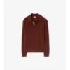 Long-Sleeve Wool Polo Shirt