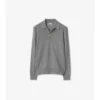 Long-Sleeve Wool Polo Shirt