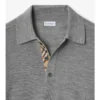 Long-Sleeve Wool Polo Shirt