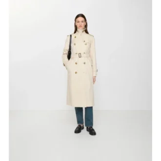 Long Tropical Gabardine Waterloo Trench Coat