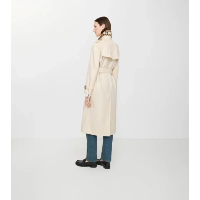 Long Tropical Gabardine Waterloo Trench Coat