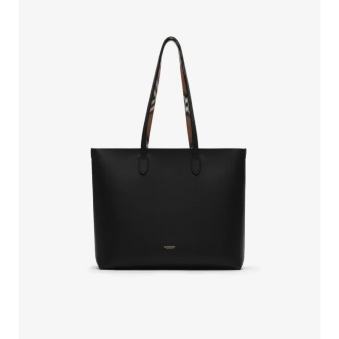 Medium Check-Lined Tote