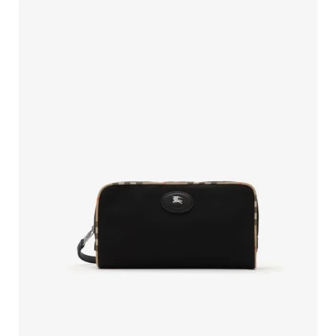 Medium Check Trim Travel Pouch
