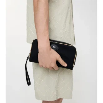 Medium Check Trim Travel Pouch