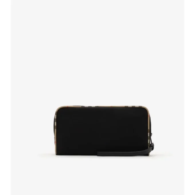 Medium Check Trim Travel Pouch