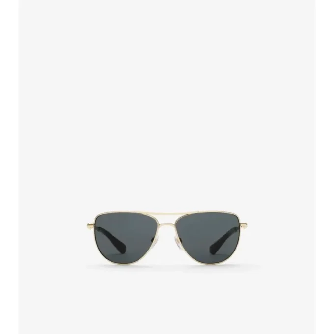 Metal Logo Square Sunglasses