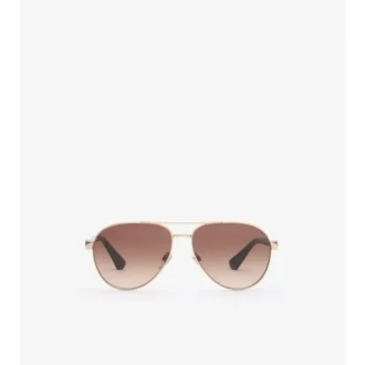 Metal Shield Aviator Sunglasses 