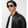 Metal Shield Aviator Sunglasses 
