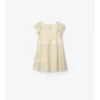 Metallic Check Silk Dress