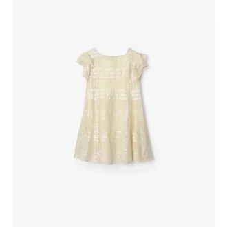 Metallic Check Silk Dress