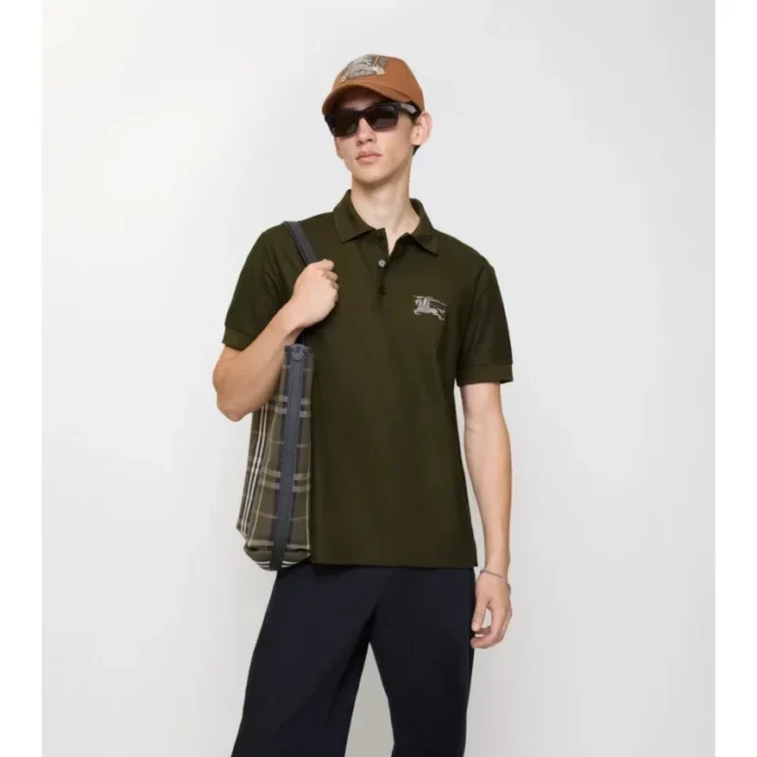 Metallic Ekd Cotton Polo Shirt