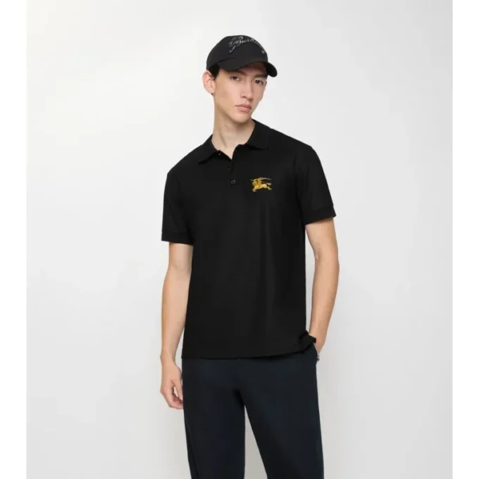 Metallic Ekd Cotton Polo Shirt