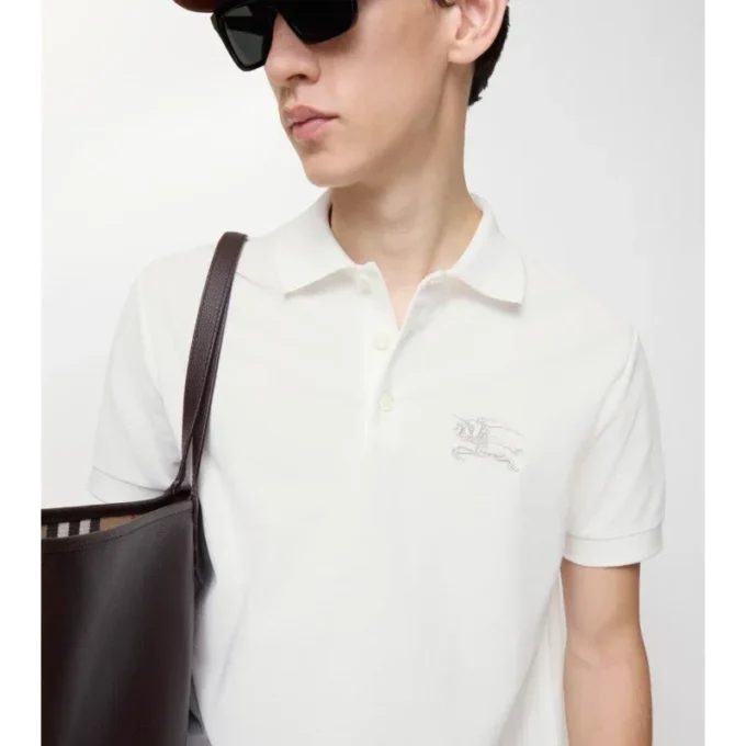 Metallic Ekd Cotton Polo Shirt