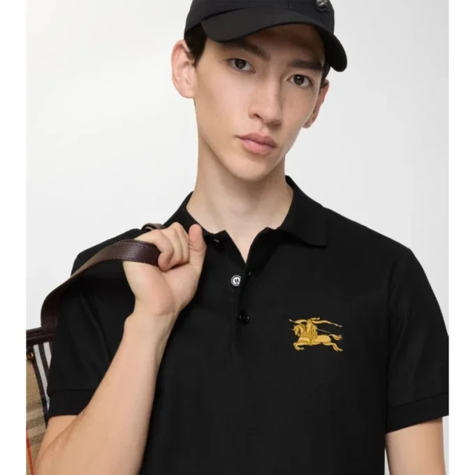 Metallic Ekd Cotton Polo Shirt