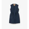 Micro Check-Stitch Nylon Blend Gilet