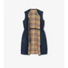 Micro Check-Stitch Nylon Blend Gilet