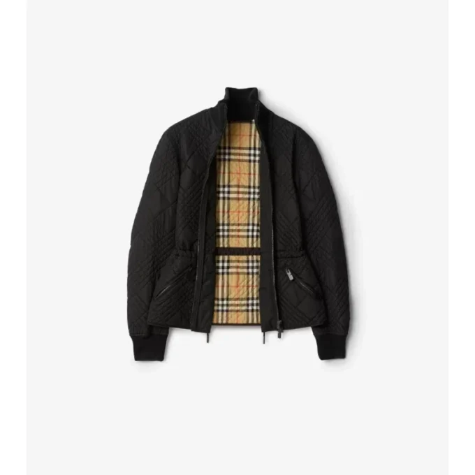 Micro Check-Stitch Nylon Wakerley Jacket