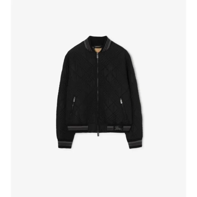 Micro Check-Stitch Rakewood Bomber Jacket