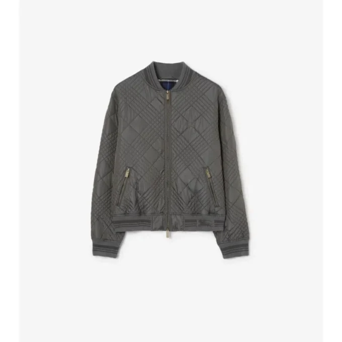 Micro Check-Stitch Rakewood Bomber Jacket