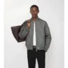 Micro Check-Stitch Rakewood Bomber Jacket