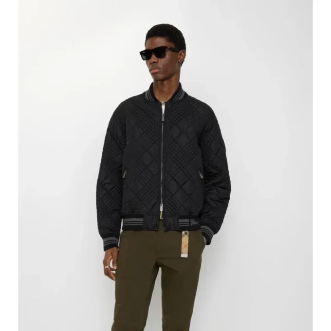 Micro Check-Stitch Rakewood Bomber Jacket