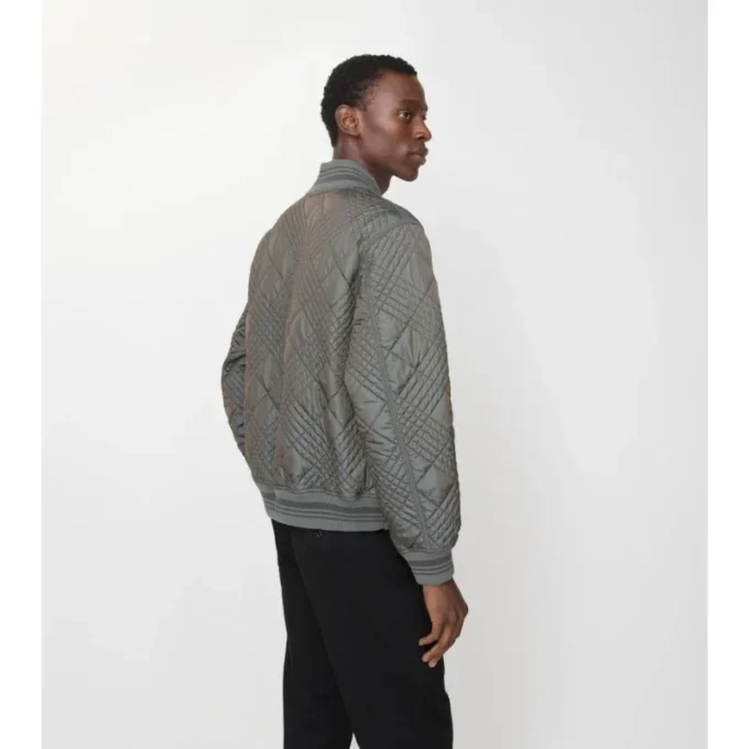 Micro Check-Stitch Rakewood Bomber Jacket