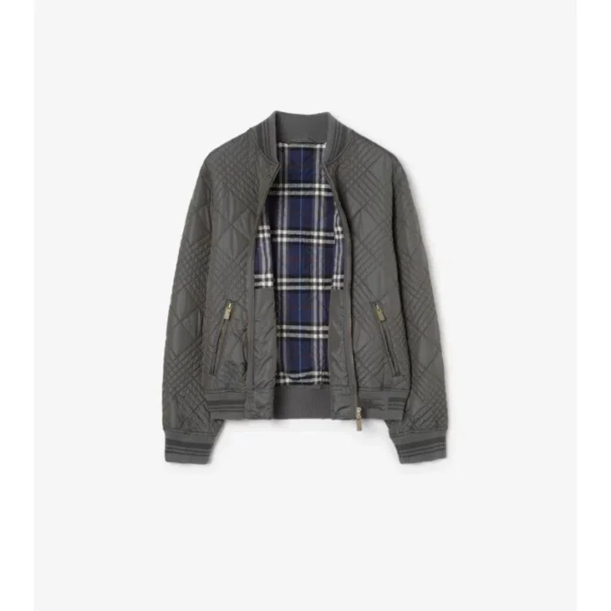 Micro Check-Stitch Rakewood Bomber Jacket