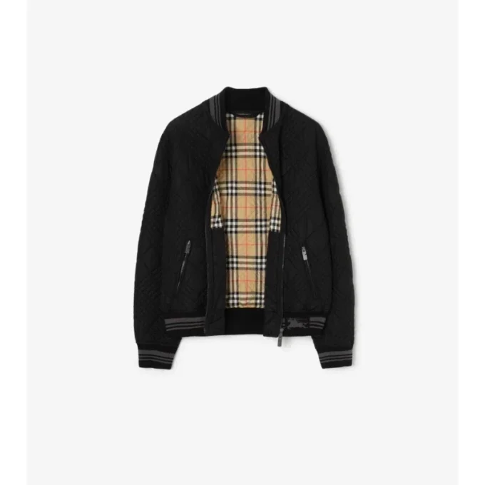 Micro Check-Stitch Rakewood Bomber Jacket