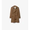 Mid-Length Cashmere Trench Coat