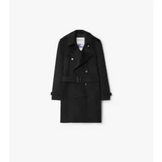 Mid-Length Cashmere Trench Coat