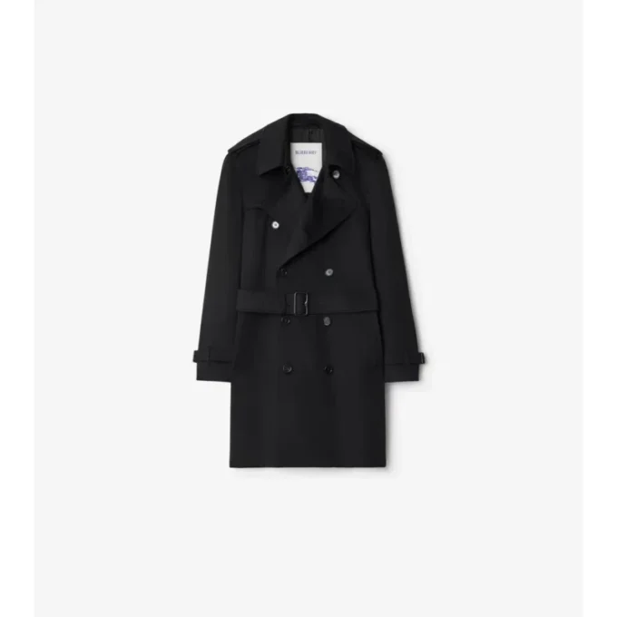 Mid-Length Cashmere Trench Coat