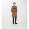 Mid-Length Cashmere Trench Coat