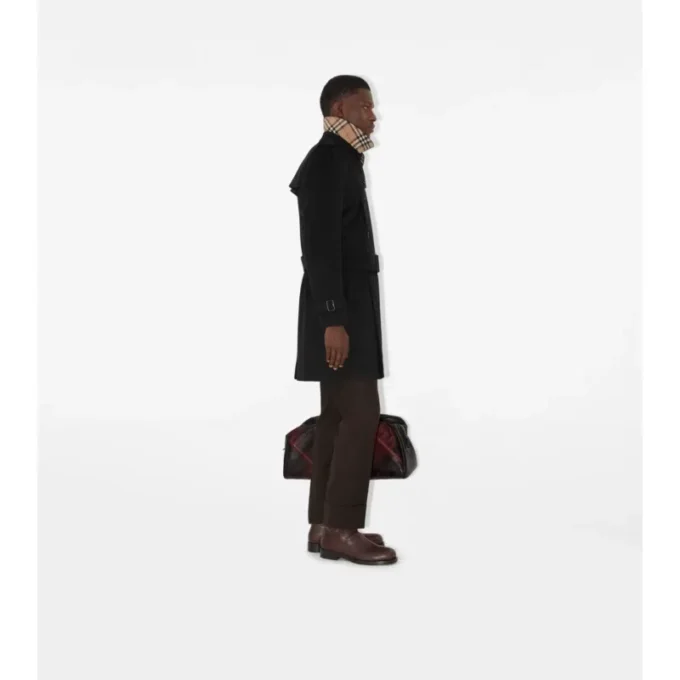Mid-Length Cashmere Trench Coat
