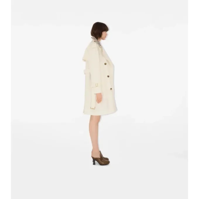 Mid-Length Check Collar Castleford Trench Coat