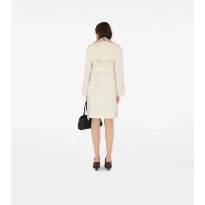 Mid-Length Check Collar Castleford Trench Coat