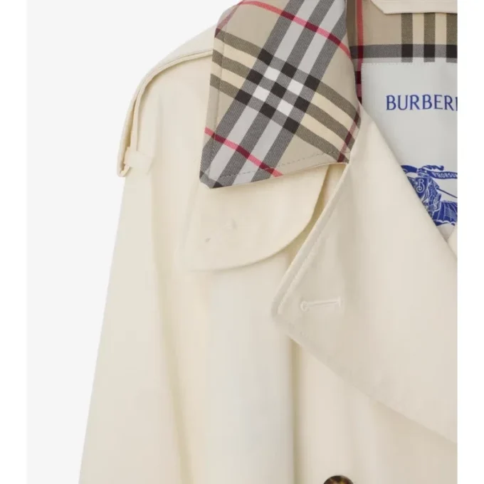 Mid-Length Check Collar Castleford Trench Coat