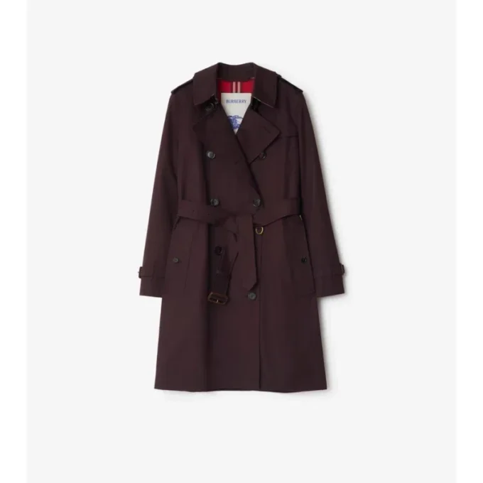 Mid-Length Gabardine Kensington Trench Coat