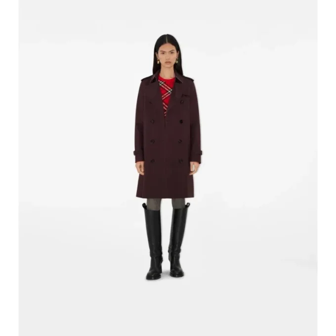 Mid-Length Gabardine Kensington Trench Coat