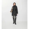 Mid-Length Hooded Nylon Coat