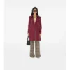 Mid-Length Leather Kensington Trench Coat
