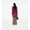 Mid-Length Leather Kensington Trench Coat