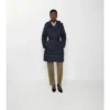 Mid-Length Nylon Hooded Puffer Coat