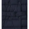 Mid-Length Nylon Hooded Puffer Coat