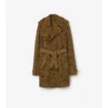 Mid-Length Paisley Suede Lawshall Trench Coat