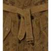 Mid-Length Paisley Suede Lawshall Trench Coat