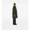 Mid-Length Quilted Nylon Car Coat
