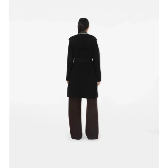 Mid-Length Reversible Wool Car Coat