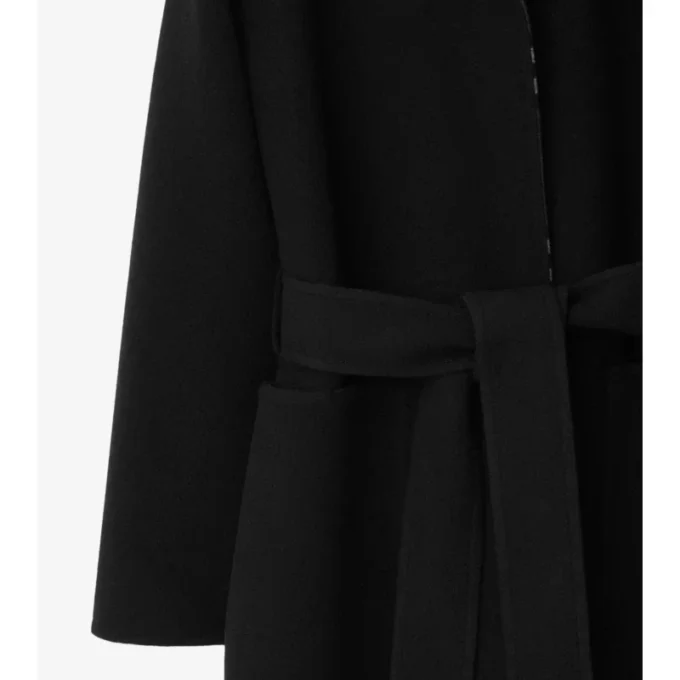 Mid-Length Reversible Wool Car Coat